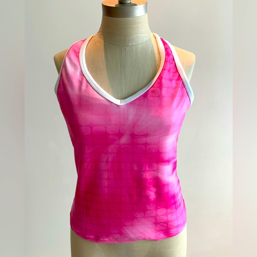 Nike racer back pink ladies top Med